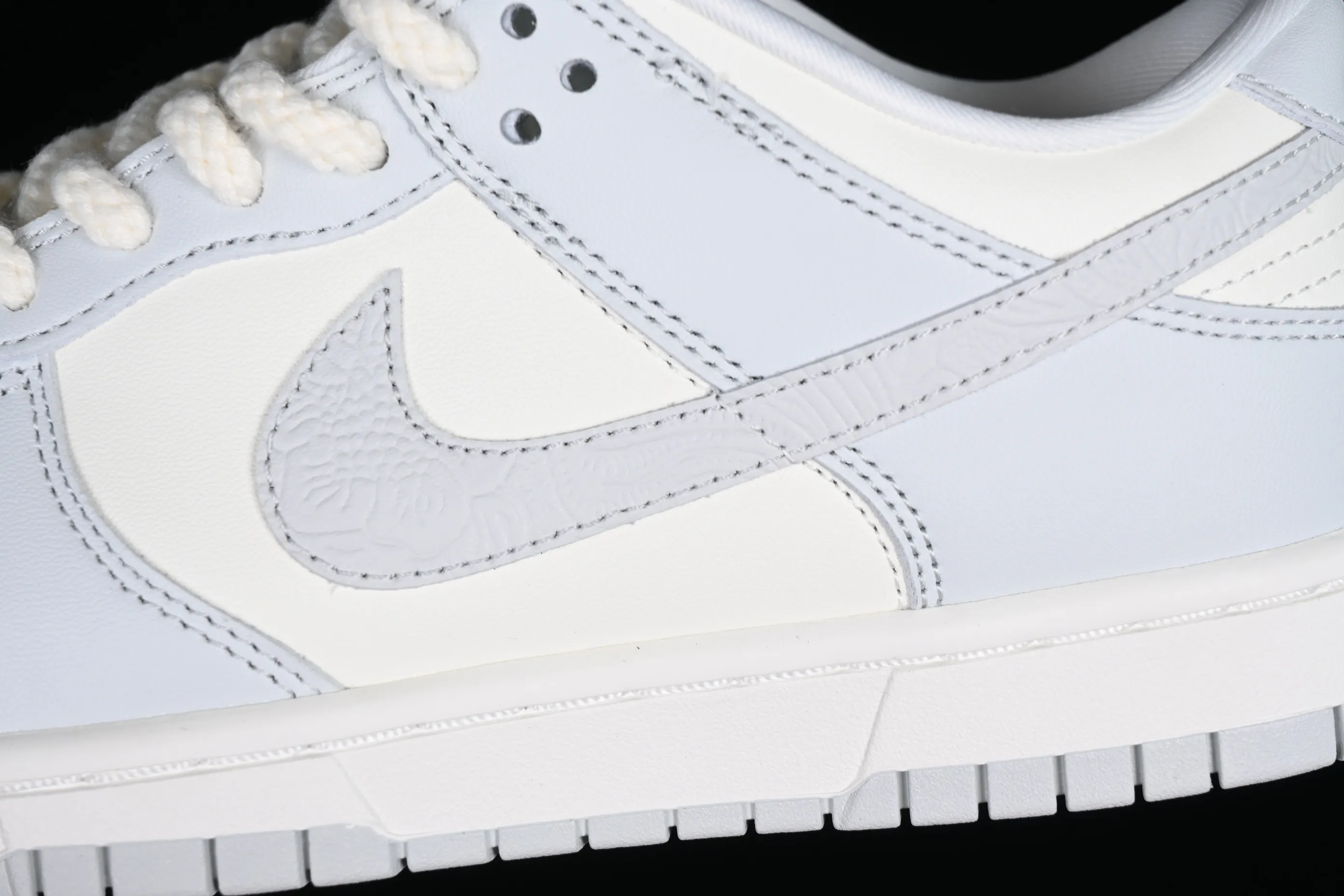 All categories Nk SB Dunk series Nk SB Dunk Low low-top sneakers Nk Dunk Low "Needlework" embossed gray SB low-top sports and leisure sneakers FJ4553-133